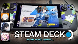 Gacha Games on Steam Deckis it better than a using a Tablet [upl. by Tnomyar706]