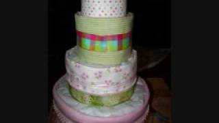 Diaper Cake Complete Tutorial all steps [upl. by Assirrak]