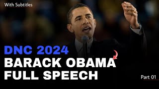 Barack Obama DNC 2024  Obama DNC 2024  DNC Convention 2024  DNC Speeches [upl. by Hazard]