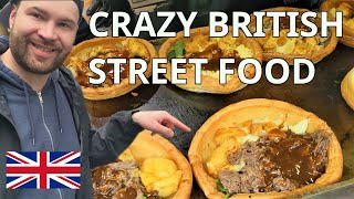 🇬🇧 Crazy British street food in Camden Yorkshire Burrito [upl. by Phiona]