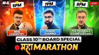 🔴LIVE MAHA MARATHON  Day 04  Chemistry Social Science and Maths  Class 10th  CBSE 202425 [upl. by Lohcin]