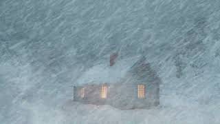 Heavy Blizzard amp Wind Sounds for Sleeping Reduce Stress  Snow Ambience  Winter Storm White Noise [upl. by Amethyst]