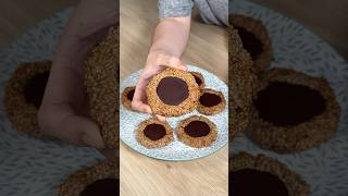 GALLETAS CON 3 INGREDIENTES 🤤 galletassaludables [upl. by Alracal]