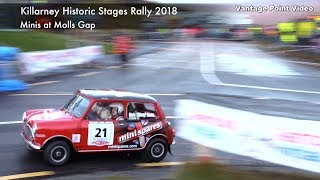 Minis at Molls Gap on Killarney Historic Rally 2018 [upl. by Allerus]