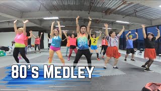 80s MEDLEY  ZUMBA FITNESS [upl. by Aidni]