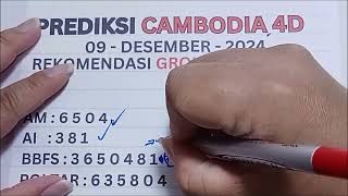 PREDIKSI CAMBODIA HARI INI 9 DESEMBER 2024  BOCORAN TOGEL CAMBODIA HARI INI  RUMUS CAMBODIA JITU [upl. by Aiym]