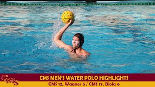 CMS Mens Water Polo Highlights vs WagnerBiola [upl. by Tipton192]