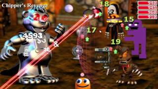 FNaF World Update 2  Chippers Revenge Slasher Strategy [upl. by Reprah]