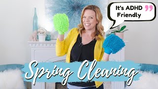 My SIMPLE Spring Cleaning Routine  ADHD Fast amp Friendly [upl. by Alodie]