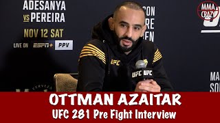 Ottman Azaitar reflects on Fight Island “why this big secret around this bag”  UFC 281 [upl. by Virgilia]