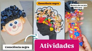 🟤CONSCIÊNCIA NEGRA🟤  ATIVIDADES DE ARTES  Educação Infantil [upl. by Bridge]