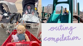 Outing Compilation Reborn Toddler and Silicone Baby Outings  Kelli Maple [upl. by Aneris]