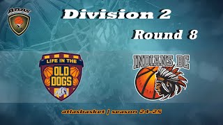 Atlasbasket  Div 2Round 8  OLD DOGS vs INDIANS BC [upl. by Ellicott555]