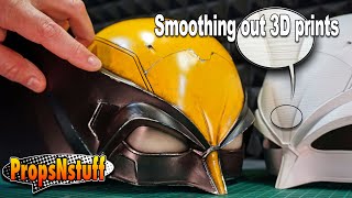 Making The Wolverine Cowl  My Fastest Way To Smooth Out A PLA Print N’stuff [upl. by Wieche251]