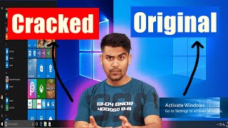 Never Activate Windows  Cracked vs Original Windows [upl. by Aztiram]