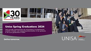 2024 Unisa Spring Graduation  11 October 2024  1400 PM Ceremony [upl. by Pohsib]