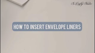 How to insert envelope liners  DIY Invitations [upl. by Cirle339]