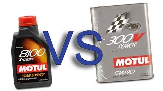 Motul 8100 Xcess 5W40 vs Motul 300V Power 5W40 test [upl. by Duquette]