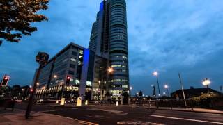 Timelapse  Leeds Bridgewater Place Nightfall [upl. by Selry]