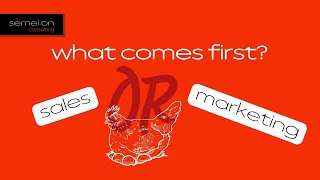 What comes first Sales or Marketing [upl. by Nnanaej]