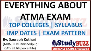 Is it worth trying for ATMA exam Top Colleges Syllabus Important Dates Exam pattern [upl. by Auston]