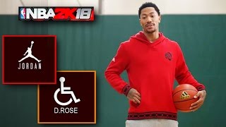 Derrick Rose Plays NBA 2K18 BE LIKE PARODY NBA 2K18 GAMEPLAY PARODY [upl. by Nahsyar]