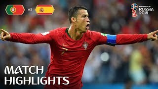 Portugal v Spain  2018 FIFA World Cup  Match Highlights [upl. by Edualcnaej]