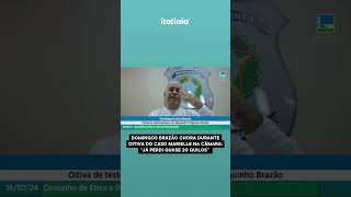 DOMINGOS BRAZÃO CHORA DURANTE OITIVA DO CASO MARIELLE AO COMENTAR PERDA DE PESO NA PRISÃO [upl. by Rolfston]