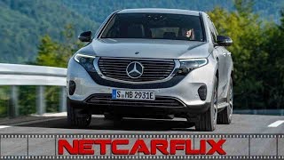 2020 Mercedes Benz EQC High Tech Silver  Driving  Interior and Exteriors [upl. by Hogan]