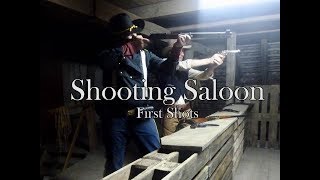 Shooting Saloon  First Shots Cowboy Action Shooting  Westernschießen CO2 [upl. by Anrim]