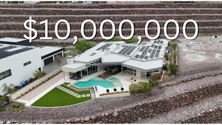 Touring a Modern 10000000 Luxury Las Vegas Mansion [upl. by Elfie]