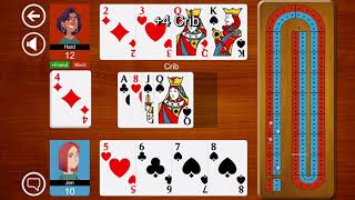 Cribbage JD Demo  iPhone Android App [upl. by Esor]