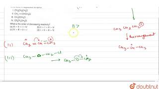 Consider the SN1 solvolysis of the following 1alkyl chlorides in aqueous ethanol I CH [upl. by Rehpotsyrhc]