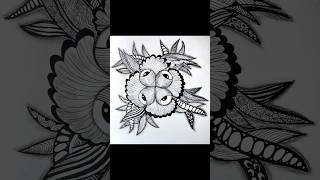 Zentangle art  doodle art shorts doodle zentangle howtodraw [upl. by Gillead]