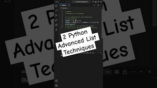 2 Python Advanced List Techniques [upl. by Sainana]