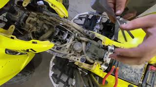 How to adjust valves in a Suzuki LTZ 400 or KFX400 [upl. by Yusem]