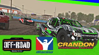 iRacing Dirt Official  Pro4 Offroad Trucks Fixed Setup  Crandon Short [upl. by Towrey927]