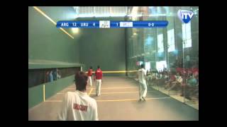 Mondial Pelote Basque Mexique 2014  Gomme Creuse Trinquet  Argentine contre Uruguay [upl. by Ashlan]