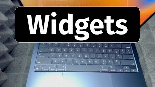 Can you get widgets on Mac homescreen MacBook Air [upl. by Nyllek]