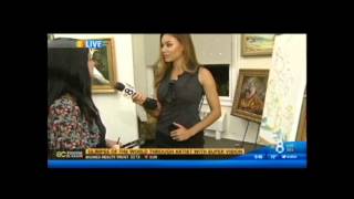 Concetta Antico Tetrachromat Art on KFMB TV [upl. by Tenney]