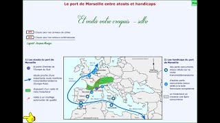 Croquis de Géographie  Le port de Marseille entre atouts et handicaps [upl. by Loydie783]