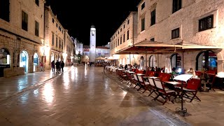 Narrow Paths Big Adventure Night Tour Of Dubrovnik Croatia In 4k Hdr [upl. by Noterb]