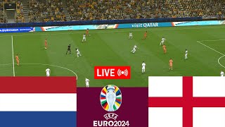 LIVE Netherlands vs England 2024 UEFA Euro Cup Full Match  Video game simulation efootball 21 [upl. by Jenna529]