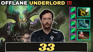 🔥 33 UNDERLORD Offlane Gameplay MATCH MVP 🔥33 Perspective  Full Match Dota 2 [upl. by Burr]