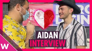 Aidan quotRitmuquot Malta Eurovision 2022 Runner up INTERVIEW in Madrid [upl. by Pearline]