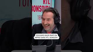 Édouard Baer part en impro dans RTLBonsoir [upl. by Peirsen4]