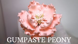 Gumpaste Peony Tutorial [upl. by Inigo]