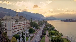 Italy  Stresa  Lago Maggiore  Drone 4k [upl. by Akinert]