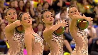 Gimnasia Rítmica Copa Mundial Guadalajara 2018 Conjunto Argentina Pelotas  Sogas [upl. by Elset989]