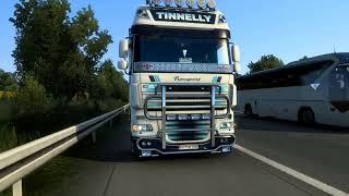 Звук открытой трубы DAF XF 105 для Euro Truck Simulator 2 v1 45 x [upl. by Nacim398]